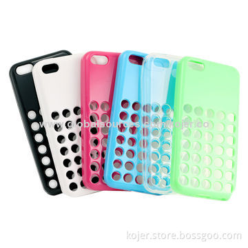 TPU Mobile Phone Cases for iPhone 5C, OEM Orders Welcomed